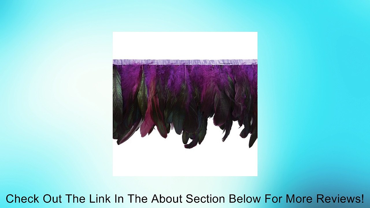 Fionna Feather Fringe Trim 6" Wide 5 Yards-Purple Review