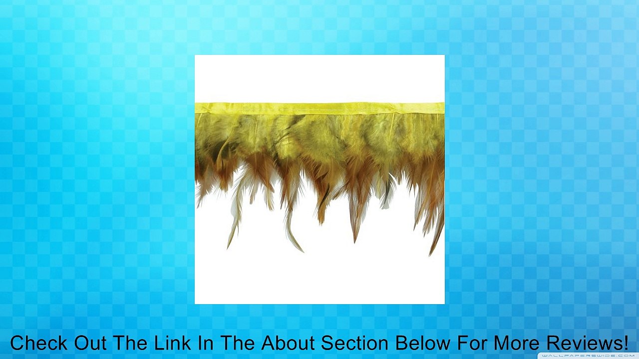 Jaylo Feather Fringe Trim 5-1/2" Wide 5 Yards-Yellow Review