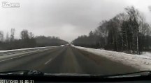 Close Call On Russian Highway - Funny Videos at videotri