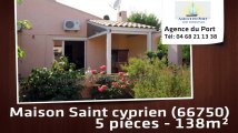 A vendre - maison/villa - Saint cyprien (66750) - 5 pièces - 138m²