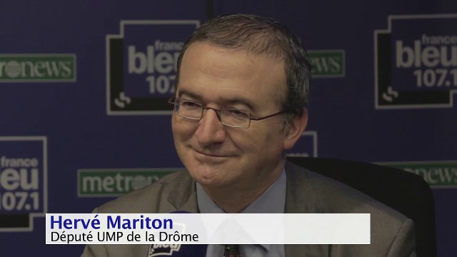 A l'UMP il faut trouver d'autres manières de s'exprimer que de siffler Hervé Mariton invité politique de France Bleu 107.1