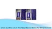 2 Purple & Black Zebra Printed Sheer Window Curtain Panels Review