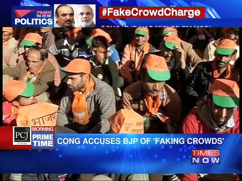 Cong accuses BJP of 'faking crowds'