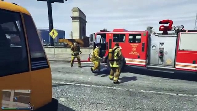 Dans GTA V les pompiers sont de dangereux psychopathes