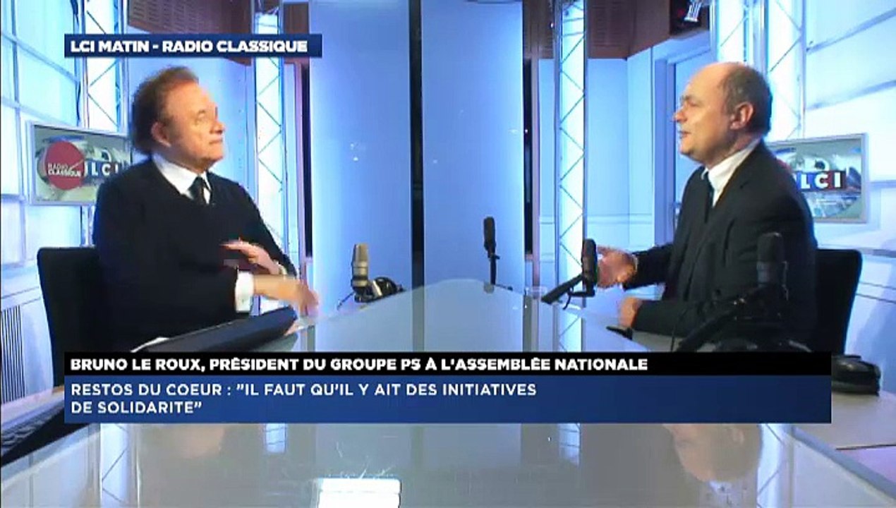 Bruno Le Roux, invité de Guillaume Durand avec LCI