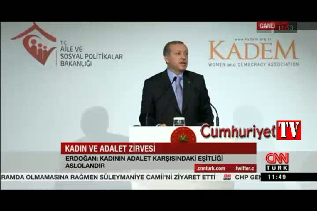 Erdoğan: Kadın ve erkek eşit değildir, fıtratına aykırı