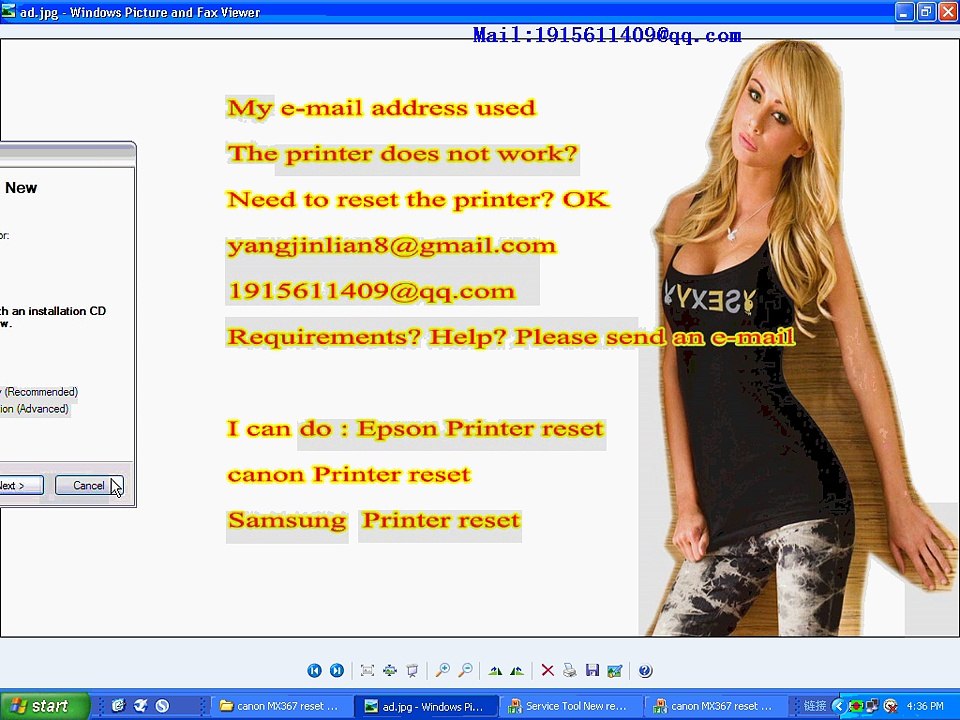 canon MX367 reset Waste ink 5B00