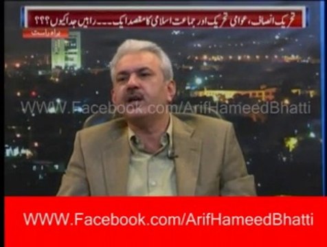 Arif Hameed Bhatti in News Night With Neelam Nawab At Din News