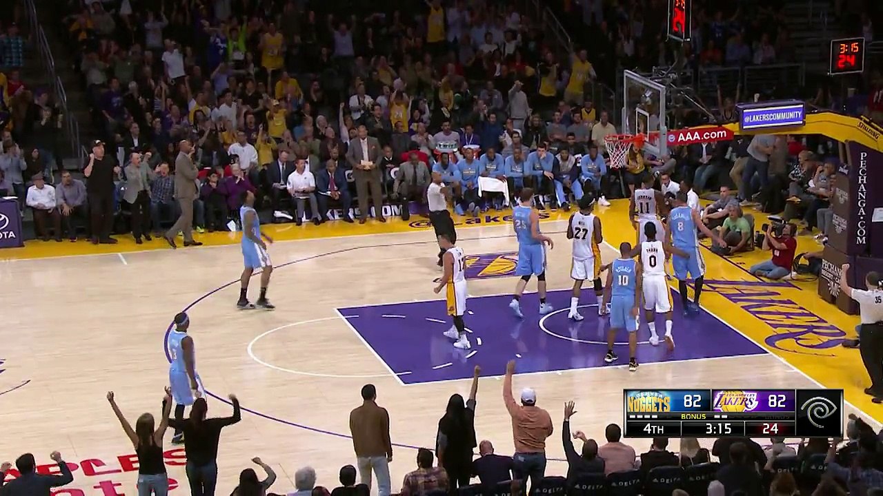Wesley Johnson Posterizing Dunk on Danilo Gallinari
