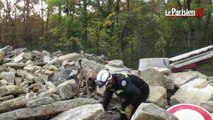 Essonne : de vrais-faux immeubles effondrés pour entraîner les chiens sauveteurs