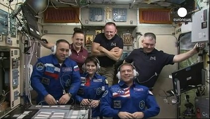 إلتحام مركبة سويوز مع محطة الفضاء الدولية