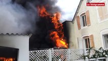 Le Guilvinec (29). Important incendie rue Pierre-Curie