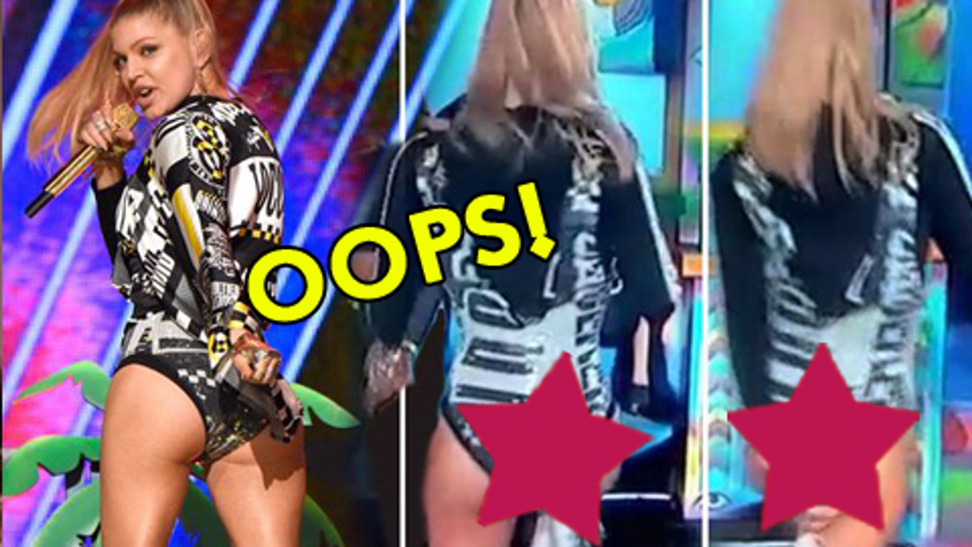 Fergie Wardrobe Malfunction At 2014 Amas Video Dailymotion