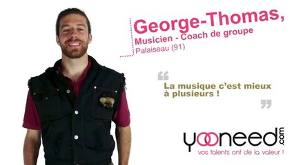 Cours de guitare et coaching de groupe de musique  à Palaiseau (91120 _Essonne) avec George-Thomas - Yooneed