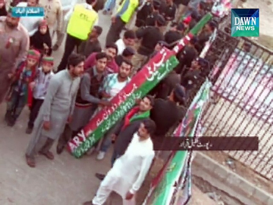 Containers  placed around D-Chowk