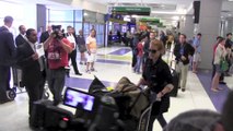 Jessica Chastain is a hot redhead at JFK Airport in NY