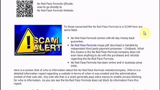Scam   No Red Face Formula   Review