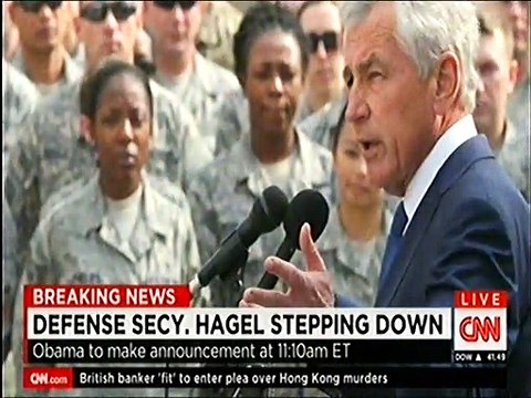 Defense secretary Chuck Hagel stepping Down