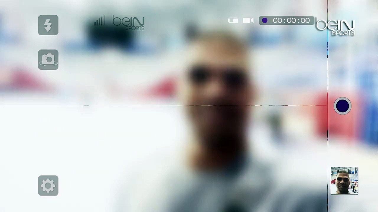 Le selfie de Daniel Narcisse pour les abonnés de beIN SPORTS
