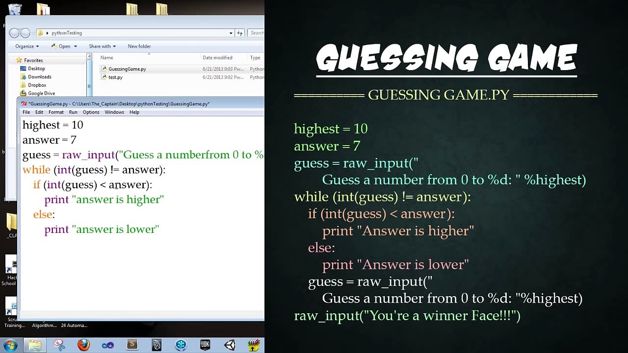 Let's Learn Python - Basics #7 of 8 - Files and User Input