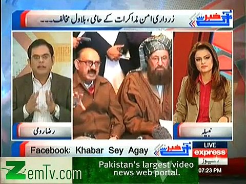 Raza Rumi on Bhutto and Taliban peace talks