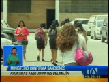 Varios estudiantes del colegio Mejía fueron separados de la institución