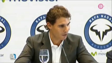 The launch ceremony of Rafa Nadal Academy in Manacor. Nov. 24, 2014.(Report IB3)