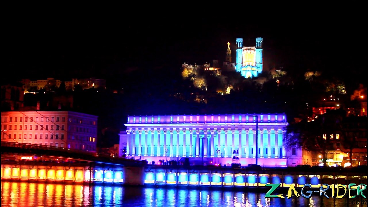Fete des Lumieres Lyon 2013: illumination de la basillique de Fourviere