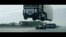 Semi-Truck Jumps Over an F1 Car in Insane Record-Breaking Video