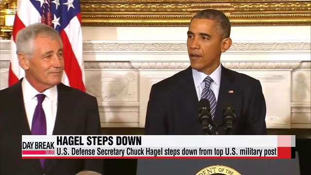 Chuck Hagel steps down from top U.S. military post