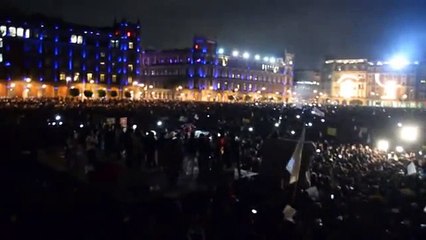 Concentración masiva en el Zócalo de la Ciudad de México, (20 de noviembre de 2014)