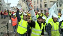 Crise économique : Les travaux publics dans la rue (Vendée)