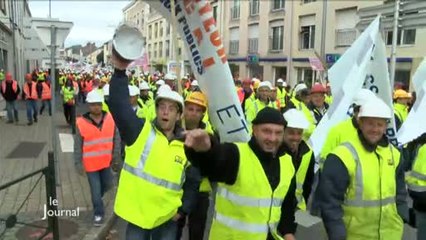 Crise économique : Les travaux publics dans la rue (Vendée)