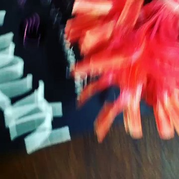 100 strands Pink Nail tip hair extensions