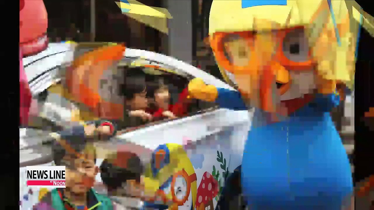 "Pororo taxis" take on Seoul streets, joining "Tayo buses" and "Larva trains"