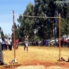 Black Versus White Jump Competition-Laughing Stuff