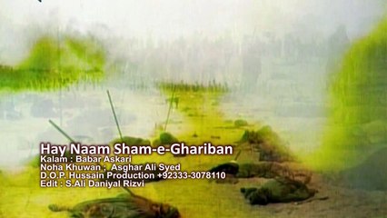 Asghar Ali Syed - Hai Naam Sham-e-Ghariban - 2014