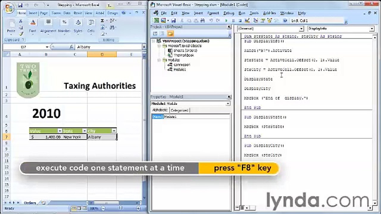 Starting With VBA in Excel lecture 24 step