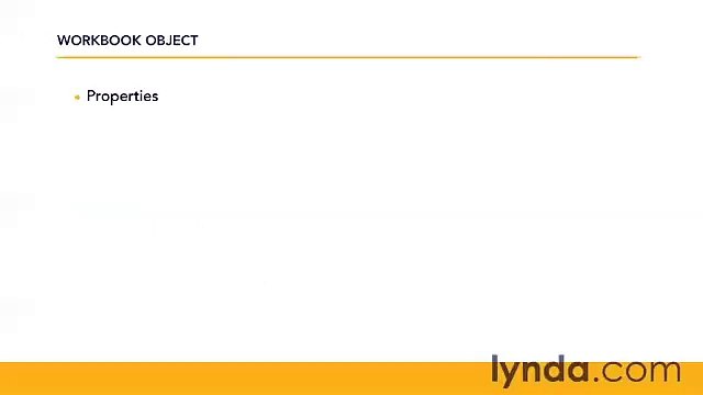 Starting With VBA in Excel lecture 2 excel objects