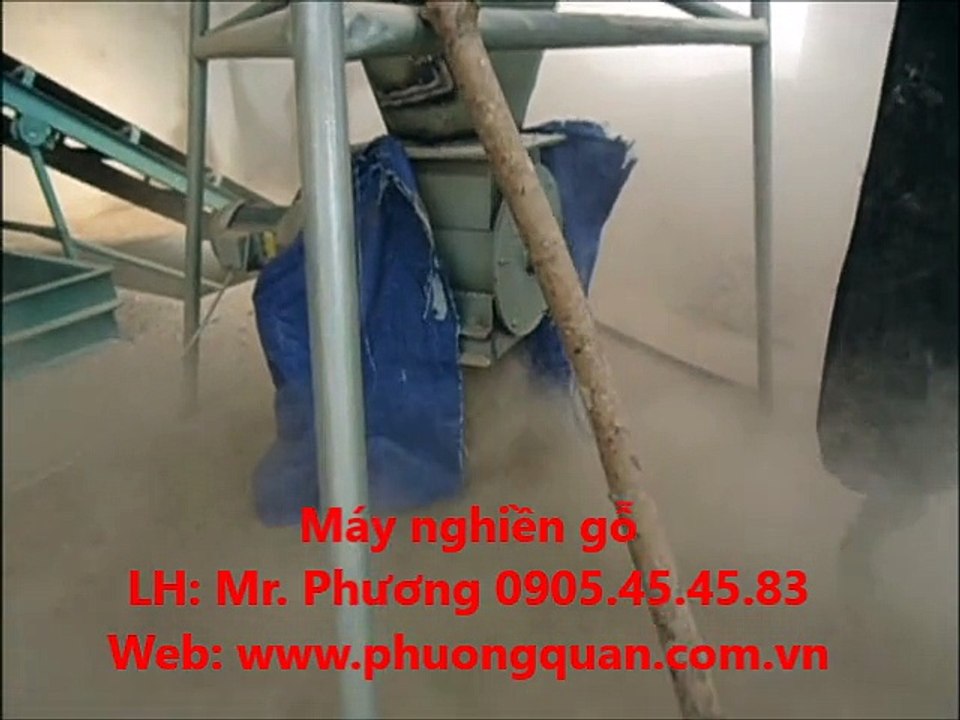 Máy nghiền dăm gỗ, mía, phế phẩm gỗ thành mùn cưa để ép viên nén