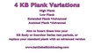 4 Kettlebell Kickboxing Plank Variations - tough extended plank with Dasha Libin