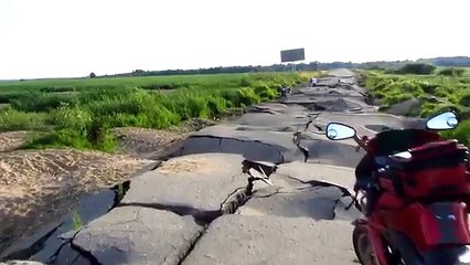 Flood Totally Destroys Russian Road 1-38 at videotri