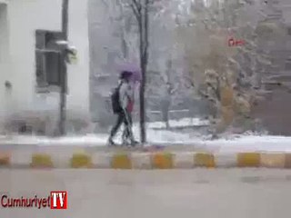 Antalya'da kar yağışı