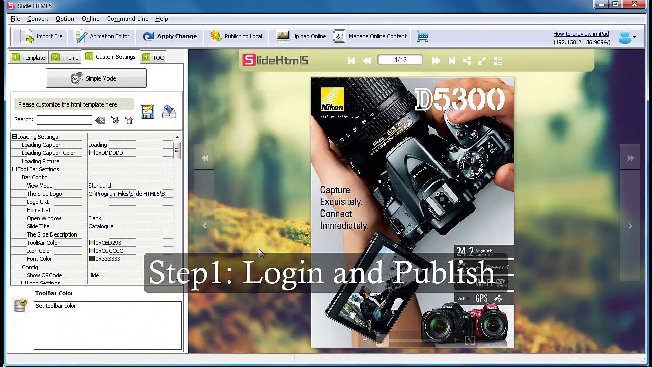 Quick Way to Publish Slide Digital Publication Offline