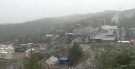 Ermenek'te Kayıp Madencilerin Üzerine Kar Yağdı