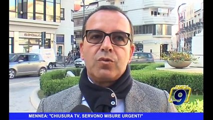 CHIUSURA TV | Mennea: "Servono misure urgenti"