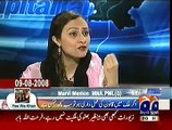 Hamid Mir Plays the Video Clip of Marvi Memon Showing Three Charge Sheets Against PMLN