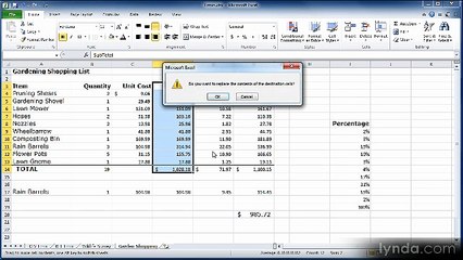 Excel essential 2010 lecture 29 moving Cells