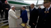 Le pape François accueilli à Strasbourg