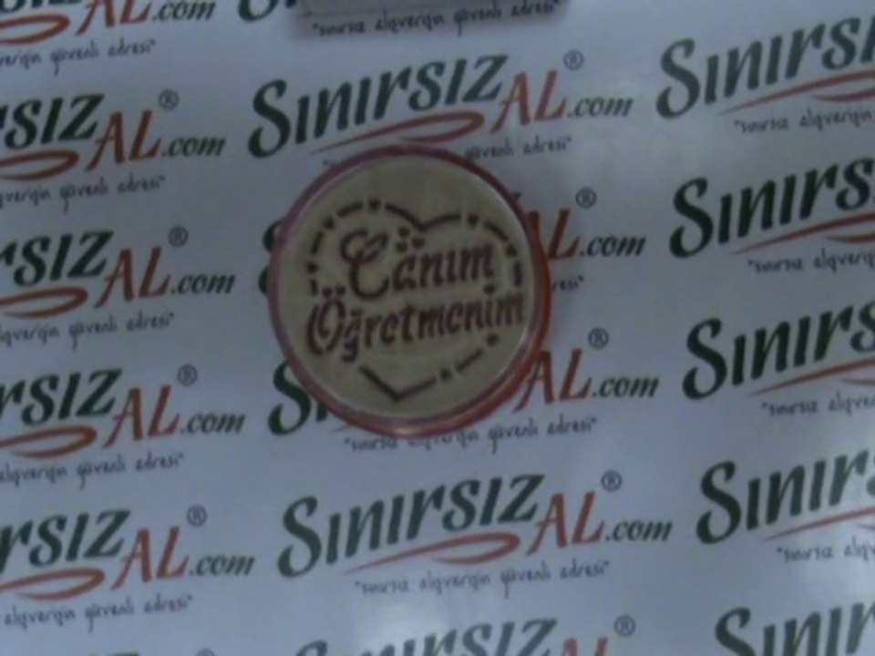 Kumdan Canım Öğretmenim & Seni Seviyorum Görünümlü Kumdan Hediye